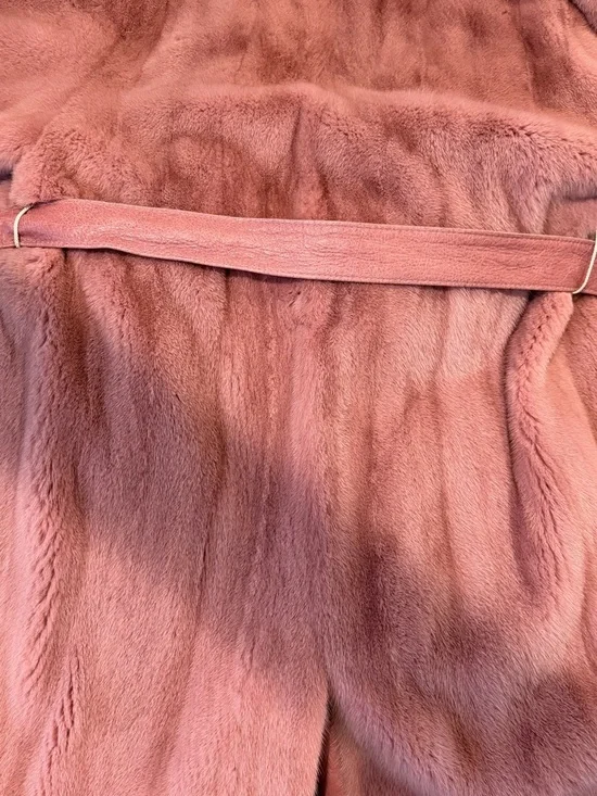 GORSKI NWT Pink Mink Long Coat - Picture 9 of 10